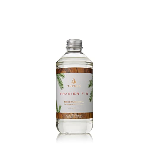 Thymes Reed Diffuser Oil Refill – Fragrance Oil for Diffuser Refill – Flameless Home Fragrance Products – Home Luxury Scents with Notes of Crisp Fir, Cedarwood & Sandalwood (Frasier Fir, 7.75 fl oz)