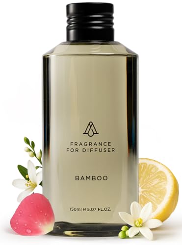 AromaPlan Hotel Scents Bamboo Air 5 Fl Oz (148ml), Home Luxury Aroma & Hotel Fragrance Diffuser Oil- Hotel Diffuser Oil for Aromatherapy- USA Made, Bigger Bottle, Bolder Aroma & Longer Lasting
