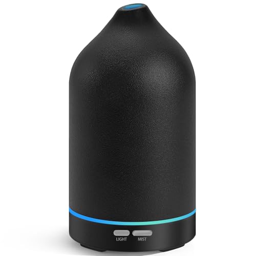 URPOWER 120mL Ceramic Essential Oil Diffuser Quiet Diffusers for Home